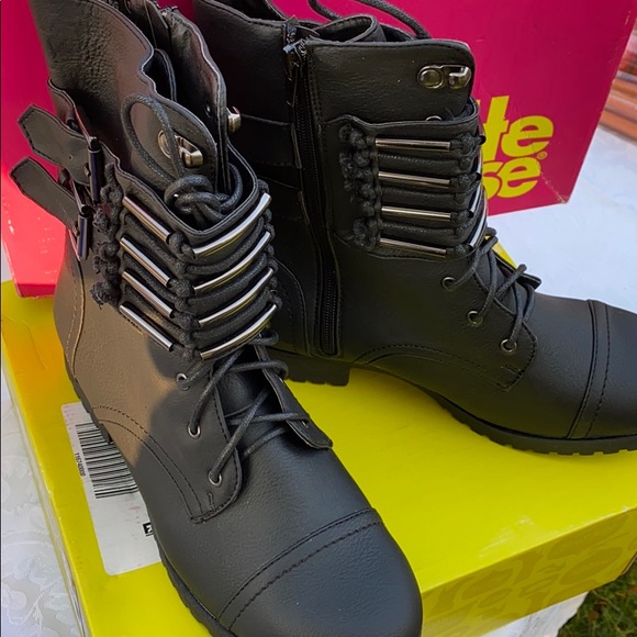 Charlotte Russe Shoes - Black Combat boots